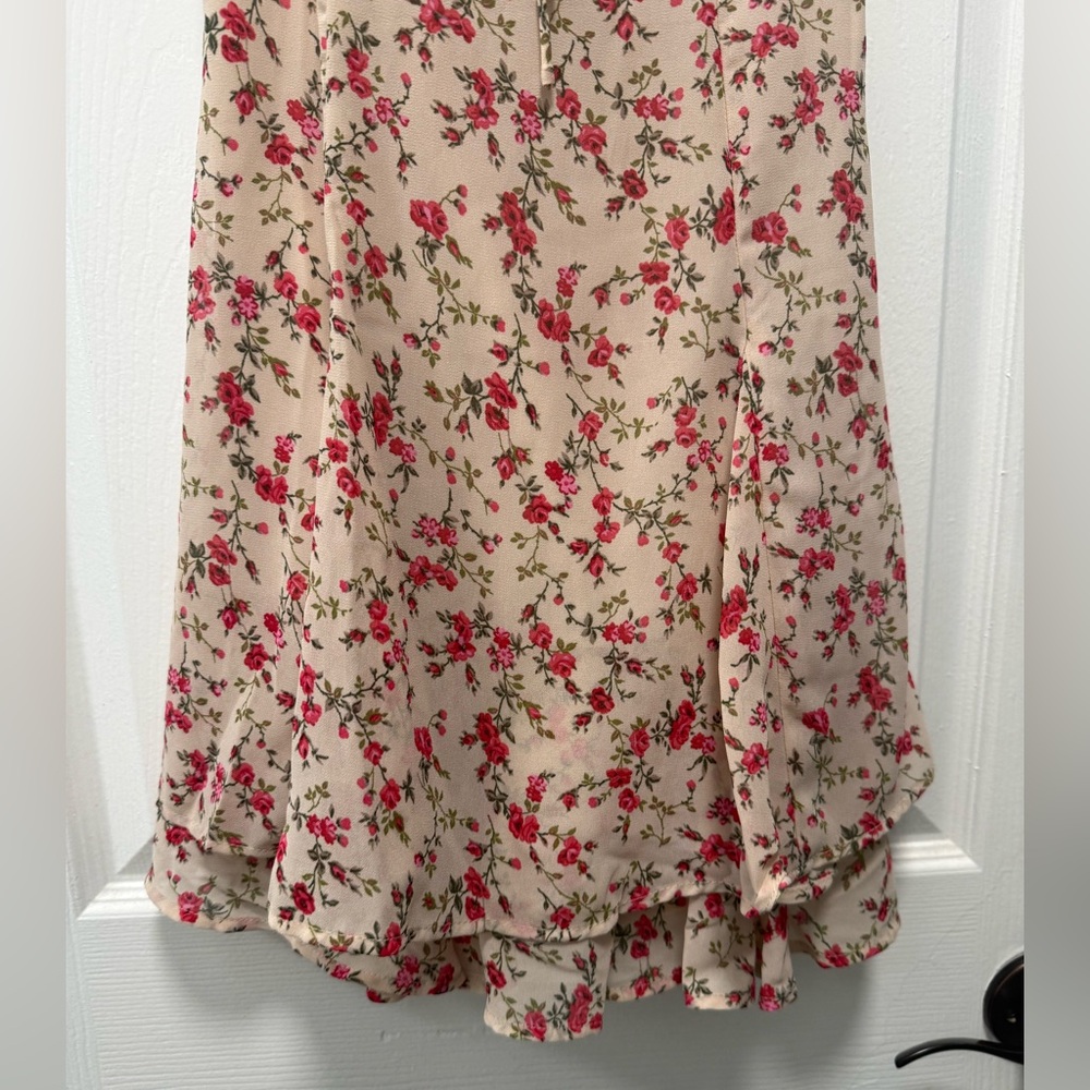 Women's Cap Flutter Sleeve Mini Empire Waist Dress - Wild Fable XS NWOT - Picture 6 of 8
